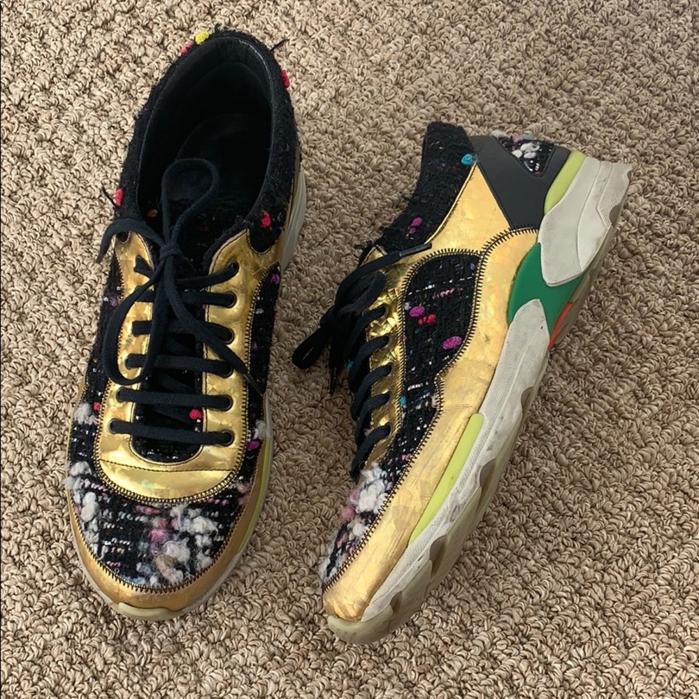 Chanel Tweed Sneakers